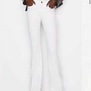 Frame high rise flare blanc